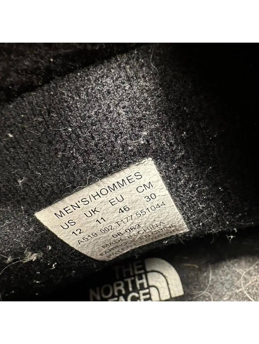 The North Face black waterproof winter boots grunge comfy ski outdoors size 12